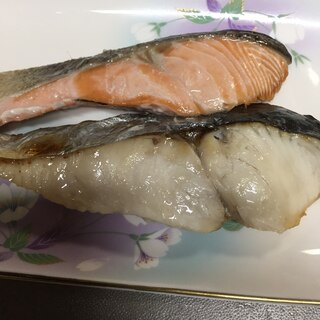 鮭とサワラの塩こうじ焼き！